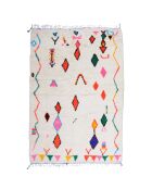 Bunter Berberteppich, 304 x 190 cm