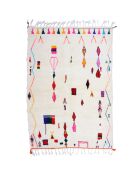 Bunter Berberteppich, 265 x 182 cm