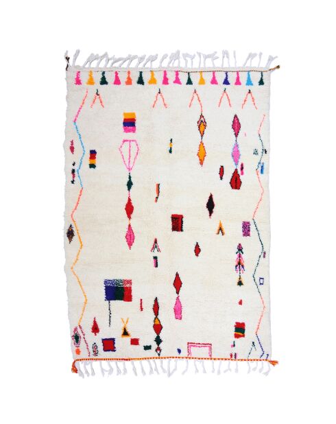 Bunter Berberteppich, 265 x 182 cm