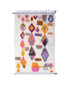 Bunter Berberteppich, 145 x 100 cm