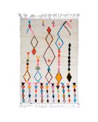 Bunter Berberteppich, 250 x 147 cm