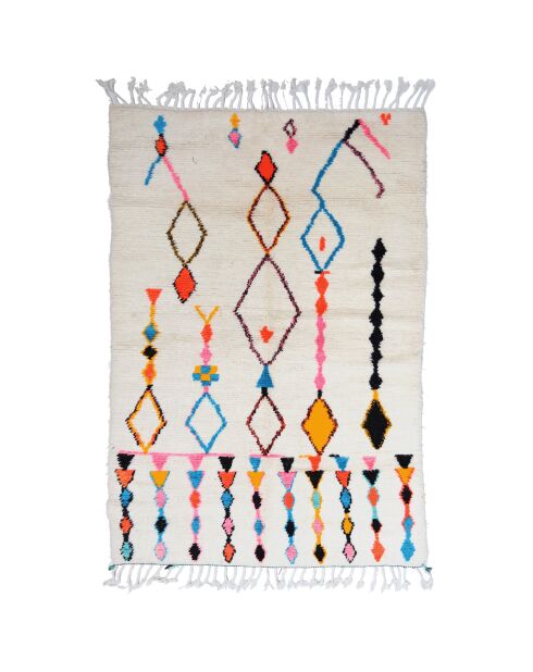 Bunter Berberteppich, 250 x 147 cm