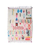 Bunter Berberteppich, 153 x 111 cm