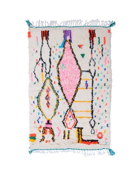 Kleurrijk Berber vloerkleed - 160x96cm