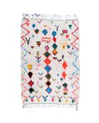 Bunter Berberteppich, 240 x 153 cm