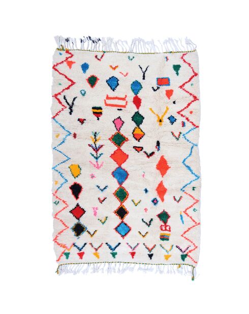 Bunter Berberteppich, 240 x 153 cm