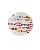 Bunter runder Berberteppich — 100 cm