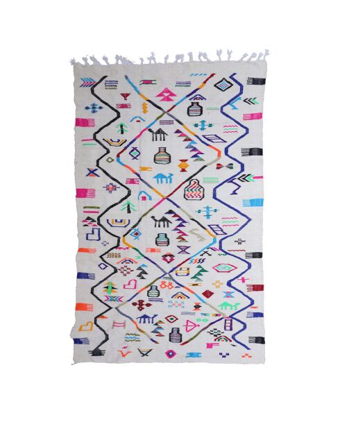 Kelim wollen vloerkleed - 243x141cm