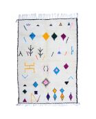 Kleurrijk Berber vloerkleed - 297x208cm