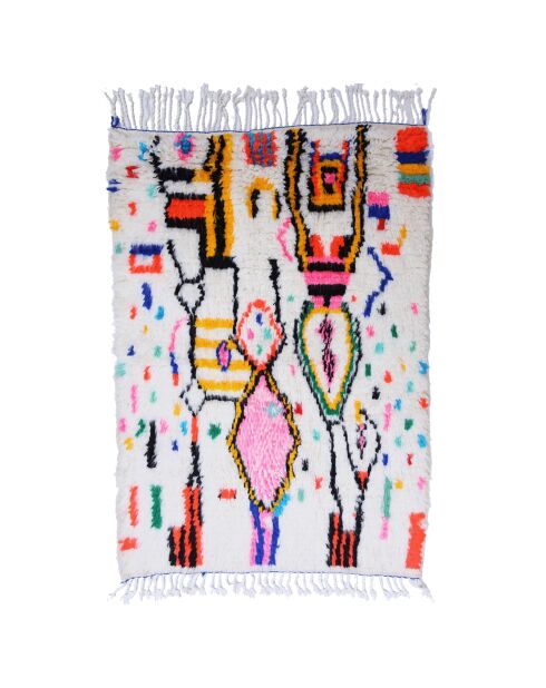 Kleurrijk Berber vloerkleed - 147x100cm