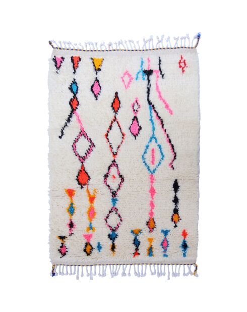 Alfombra bereber colorida, 157 x 97 cm