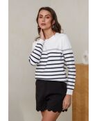 Weißer Pullover Aveline