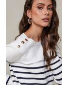 Weißer Pullover Aveline