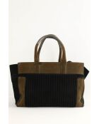 Borse in pelle scamosciata kaki - 36x12x25 cm - Buone condizioni