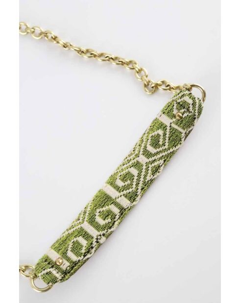 Bolsos de tela verde - 18x6x13 cm - Muy buen estado