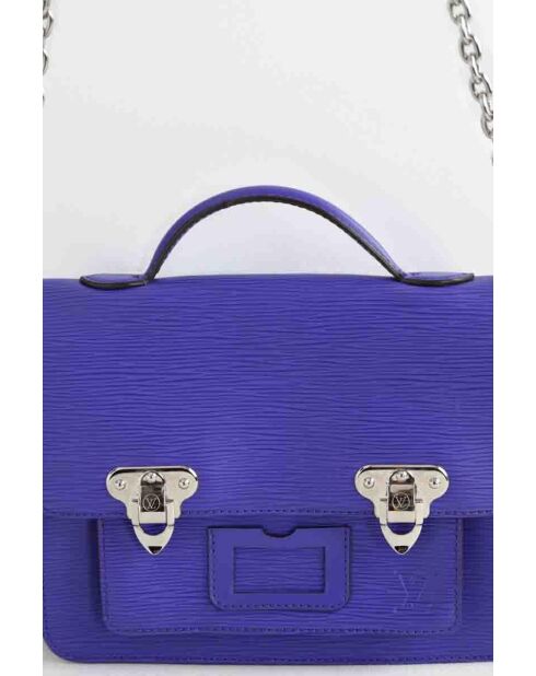 Bolsos de piel azul - 26x7x22 cm - En muy buen estado