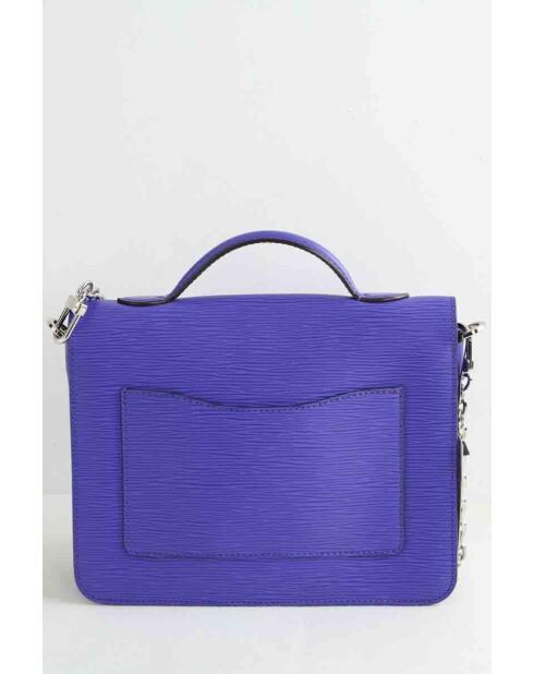 Bolsos de piel azul - 26x7x22 cm - En muy buen estado