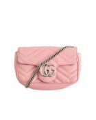 Sacs à main en cuir rose - 17x4.3x10 cm - Bon état