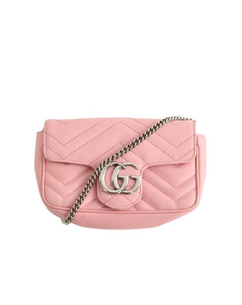 Borse in pelle rosa - 17x4,3x10 cm - Buone condizioni