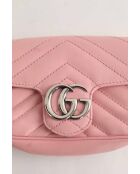 Sacs à main en cuir rose - 17x4.3x10 cm - Bon état