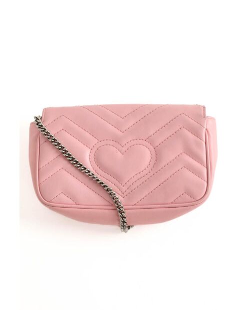 Borse in pelle rosa - 17x4,3x10 cm - Buone condizioni