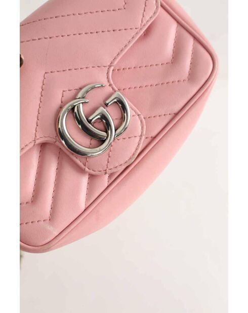 Borse in pelle rosa - 17x4,3x10 cm - Buone condizioni