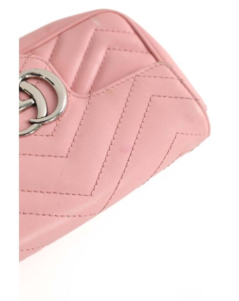 Borse in pelle rosa - 17x4,3x10 cm - Buone condizioni