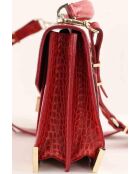 Sacs à main en cuir rouge - 30x8x17 cm - Bon état