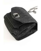 Sacs à main Paillettes noir - 20x6x15 cm - Bon état