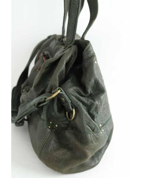 Bolsos de piel caqui - 47x17x30 cm - Buen estado