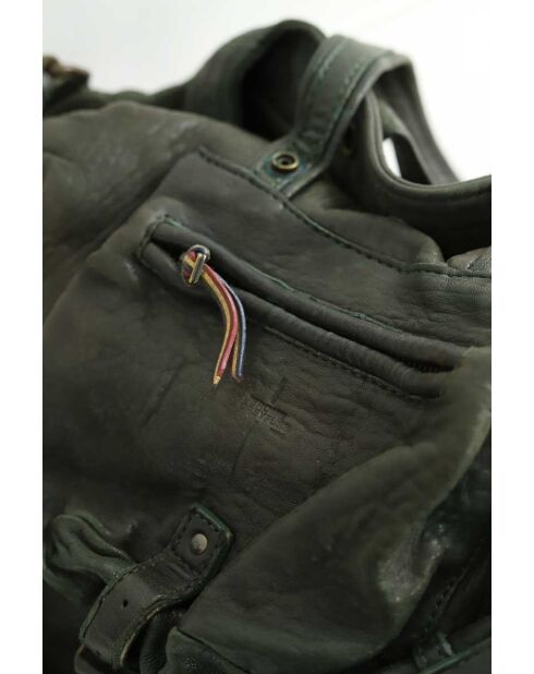 Bolsos de piel caqui - 47x17x30 cm - Buen estado