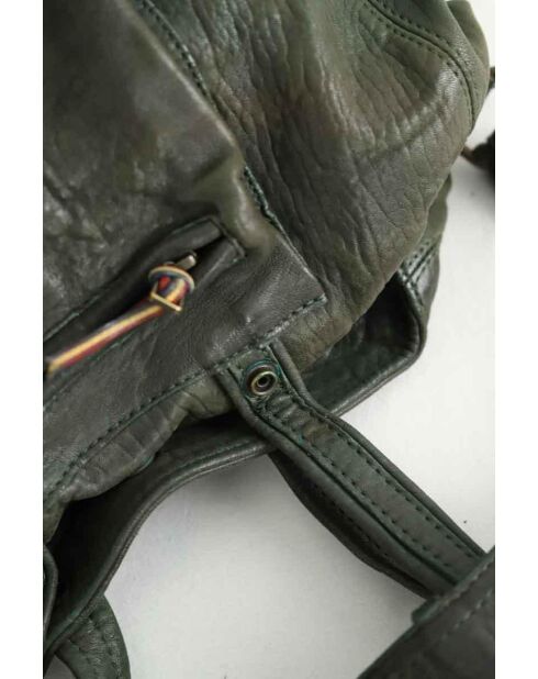 Bolsos de piel caqui - 47x17x30 cm - Buen estado