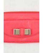 Rosafarbene Lederbrieftaschen - 20x11 cm - Sehr guter Zustand