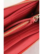 Rosafarbene Lederbrieftaschen - 20x11 cm - Sehr guter Zustand