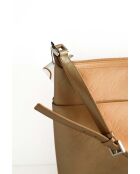 Beigefarbene Lacklederhandtaschen - 32x10x29 cm - Sehr guter Zustand