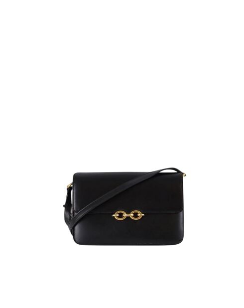 Bolsos de piel negra - 23x3x18 cm - En buen estado