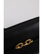 Zwarte leren handtassen - 23x3x18 cm - Goede conditie