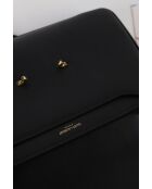 Zwarte leren handtassen - 23x3x18 cm - Goede conditie