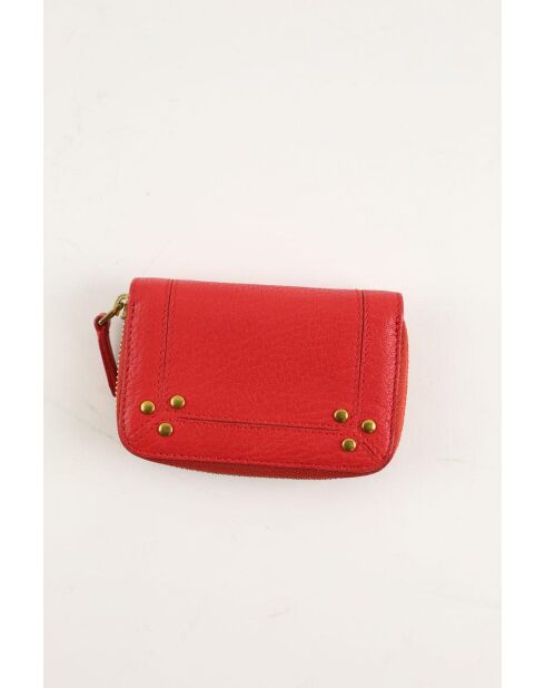 Portafogli in pelle rossa - Buone condizioni