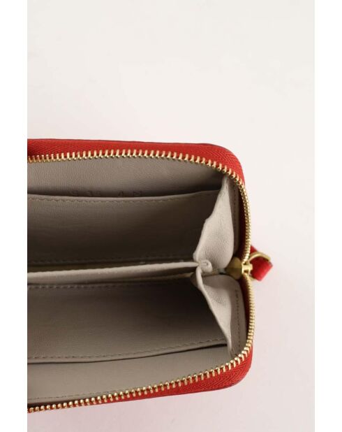 Portafogli in pelle rossa - Buone condizioni