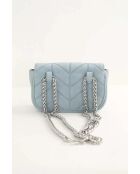 Bolsos de gamuza azul - 17x4,5x11 cm - En muy buen estado