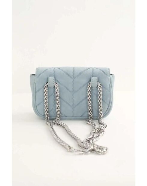 Bolsos de gamuza azul - 17x4,5x11 cm - En muy buen estado