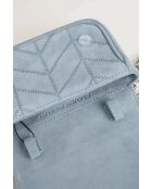 Bolsos de gamuza azul - 17x4,5x11 cm - En muy buen estado