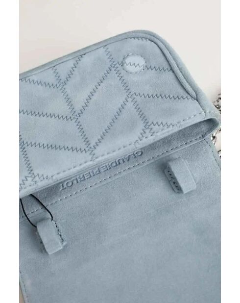 Bolsos de gamuza azul - 17x4,5x11 cm - En muy buen estado