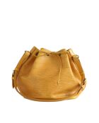 Gele leren handtassen - 38x26x19 cm - Goede conditie