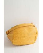 Gele leren handtassen - 38x26x19 cm - Goede conditie