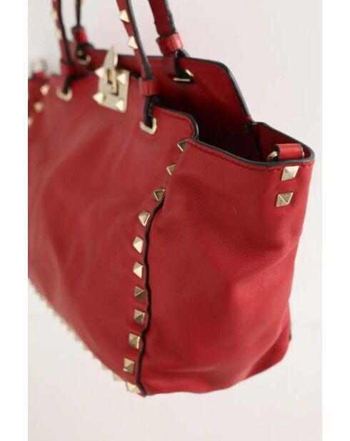 Sacs à main en cuir rouge - 26x10x18 cm - Bon état