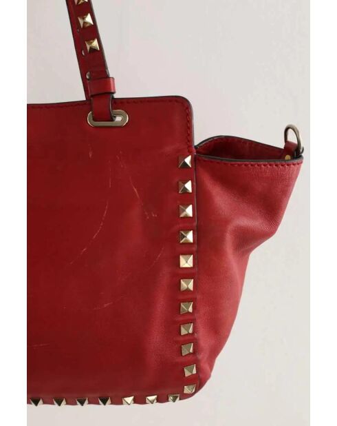 Sacs à main en cuir rouge - 26x10x18 cm - Bon état