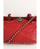 Sacs à main en cuir rouge - 26x10x18 cm - Bon état