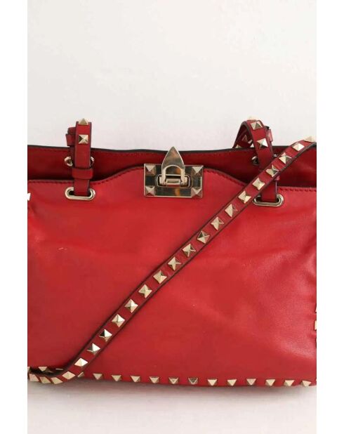 Sacs à main en cuir rouge - 26x10x18 cm - Bon état